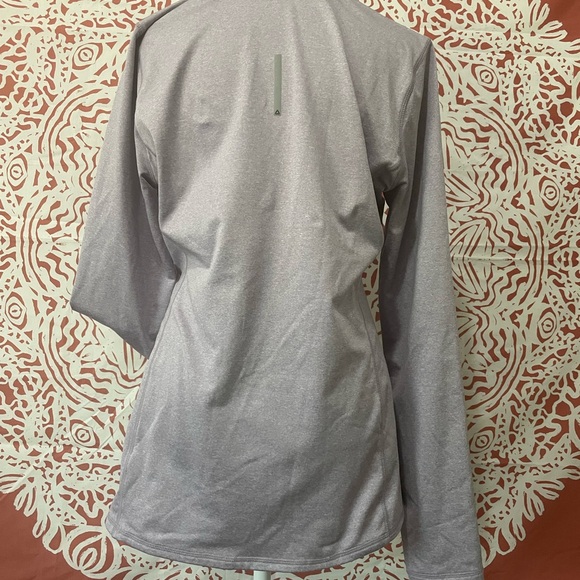 Reebok Ladies Purple Heather Half Zip Long Sleeve Pullover - L- | Color: Purple - Picture 4 of 7